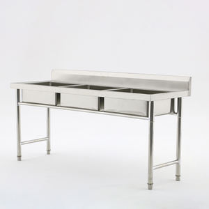 Fregadero <span class=keywords><strong>de</strong></span> Acero Inoxidable Reforzado <span class=keywords><strong>de</strong></span> Alta Resistencia, Independiente, <span class=keywords><strong>de</strong></span> un Solo Tazón, para Restaurante/Cocina Comercial con Grifo - Product Image 6