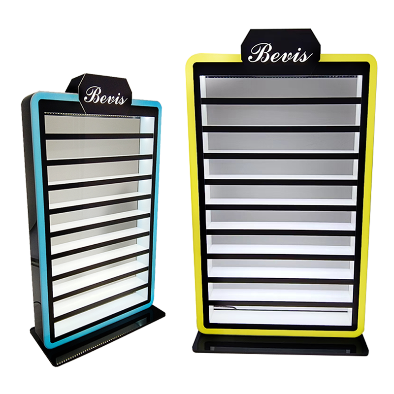 Apache Modern Customized LED Display Polished Acrylic Countertop Display Case with Engraving Option Easy Assembly Carton Packed — view 3