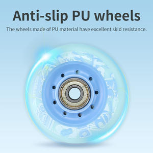 Roselle Nieuwe Aanwinst Verstelbare Inline Skates PU Wielen Veilige Metalen Gesp Memory Liner voor Kinderen 3+ Jaar Freestyle Rollerskates - Product Image 5