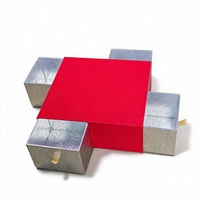 Boîte cadeau en carton biodégradable à 4 tiroirs, ouverture sur quatre côtés, design personnalisé haut de gamme fait main pour chocolat