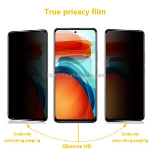Film d'empreintes digitales anti-rayures téléphone portable téléphone portable intimité incassable protecteur d'écran en verre trempé pour Xiaomi 10T Lite - Product Image 3