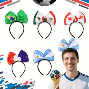 Diadema Personalizada con Bandera Patriótica de EE. UU., Canadá y México, Lazo para el Cabello con Temática de México para Fanáticos del Deporte y Animadoras, Accesorios Personalizados para Equipos - Product Image 1