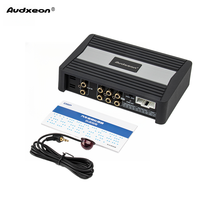 Amplificador de Coche Clase AB de 4 Canales con Procesador de Audio DSP de 6 Canales, Ecualizador de 31 Bandas, 4x50W para Altavoces y Subwoofer de Coche