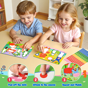 Joycat Giochi Educativi per la Prima Infanzia, Serie Animali, Kit di Adesivi Fai-da-Te per Arte e Artigianato, Giocattoli Educativi per Bambini - Product Image 3