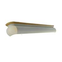 Nouvelle conception de barre de protection en forme de goutte d'eau pour couloir d'hôpital, avec bande LED en option, en aluminium + PVC, pour main courante d'hôpital