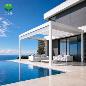 Custom Motorized Retractable Louvered <strong>Pergola</strong> Aluminum Outdoor <strong>Pergola</strong> <strong>for</strong> Patio <strong>Cover</strong> - Product Image 5