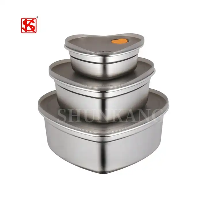 Containers, Stainless Steel Crisper With Lid, Food Grade