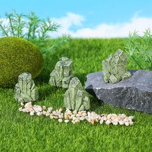 Decoración de Paisaje en Miniatura, Juego de Rocas Simuladas, 6 Piezas, Resinas Sintéticas, Estilo Asiático, Accesorios de Jardín para Bricolaje - Product Image 2