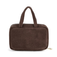 Nouveau cuir suédé suspendu Mini sac en cuir véritable sac à main forme femmes petit portefeuille multicolore fermeture éclair porte-monnaie