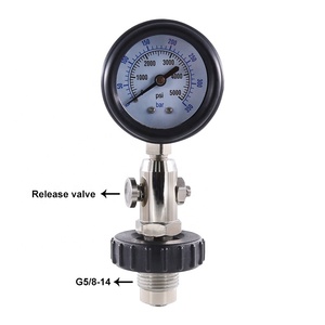 Dive Zylinder <span class=keywords><strong>Tank</strong></span> Inhalt Analysator Druck Überprüfen Gauge 300 Bar Din - Product Image 4