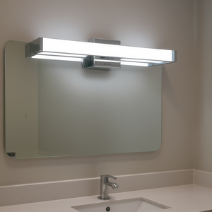 33-Inch 18W 6000K Cool White <b>LED</b> <b>Vanity</b> Light Bathroom Wall Mount <b>Mirror</b> Lamp Brushed Nickel Finish Model D0100XFA74A - Product Image 2