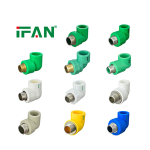 IFAN Tous types de raccords en laiton <span class=keywords><strong>pour</strong></span> tuyaux PPR, bouchons en plastique, coudes, tés, raccords union <span class=keywords><strong>pour</strong></span> conduites d'eau PPR - Product Image 2