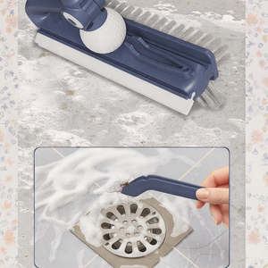 Brosses de nettoyage multifonctionnelles en plastique pour la maison Salle de bain Cuisine Toilette Espace pour cheveux Idéal pour le nettoyage des sols <span class=keywords><strong>Golf</strong></span> Crevice Care - Product Image 6