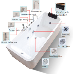 <span class=keywords><strong>Massage</strong></span> Whirlpool Badewanne Topf, Acryl Surf wanne Familie <span class=keywords><strong>Massage</strong></span> Sauna Duschbad - Product Image 6