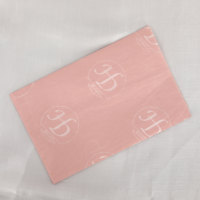 Papier de soie rose imprimé sur mesure, papier d'emballage avec logo personnalisé pour l'emballage de vêtements
