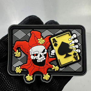 شارات تكتيكية ثلاثية الأبعاد مقاومة للماء وصديقة للبيئة على شكل جوكر وجمجمة ورمز الموت، قابلة للتخصيص حسب الحجم للحقائب - Product Image 3