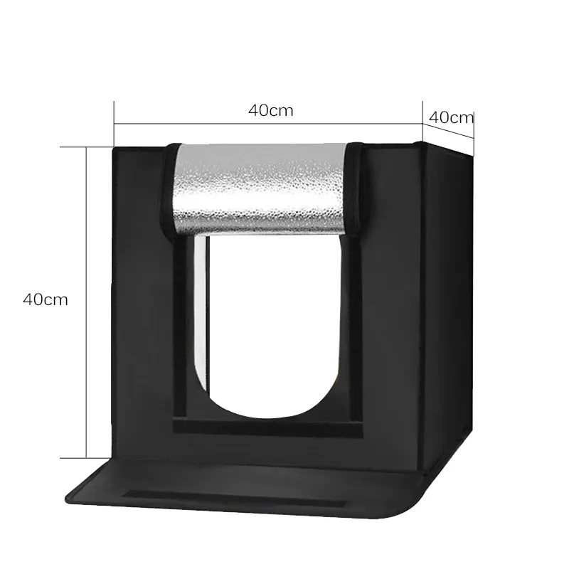 휴대용 사진 스튜디오 라이트 박스 16 "x 16" 전문 밝기 조절이 가능한 슈팅 텐트 키트 228 LED 테이블 탑 라이트