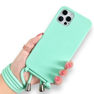 Correa de cordón cruzado al por mayor con funda para teléfono para <span class=keywords><strong>iPhone</strong></span> 17 16 15 <span class=keywords><strong>14</strong></span> 13 12 11 <span class=keywords><strong>Pro</strong></span> Max 8 6 7 Plus para deporte, viajes y caminar - Product Image 1