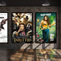 Affichage mural de cinéma, boîte à lumière rétroéclairée, cadre d'affiche d'éclairage Led promotionnel de film