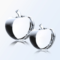 Noble personnalisé Crystal Desktop Apple Sports personnalisé Logo sur mesure Apple Trophy Award