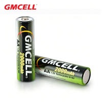 Baterai GMCELL High Performance 2000mAh 1.2v AA Rechargeable Ni-MH untuk Sikat Gigi Elektrik dan Mainan Aplikasi Medis
