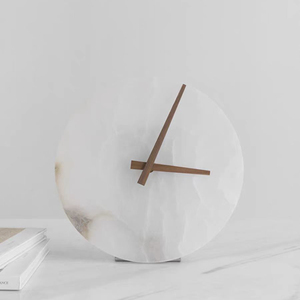 NGHỆ THUẬT Vòng đá cẩm thạch Đồng hồ trang trí trang trí trang trí nội thất Đồng hồ thủ công cao cấp sáng tạo khách sạn phòng ngủ bên trang trí thủ công - Product Image 4