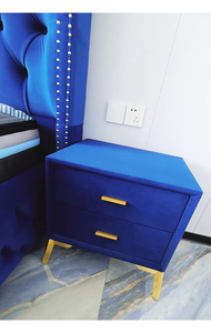 Роскошная кровать с высоким бархатным изголовьем - Product Image 6