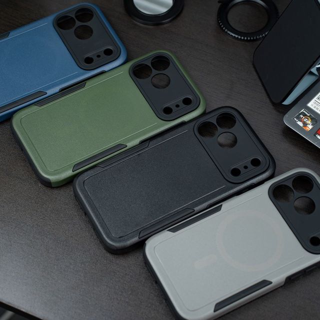 Armored TPU+PC Dual Protection Cell Phone Case for iPhone 17 Series Multiple Colors Waterproof Phone Cover for iPhone 16 Promax
