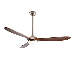 <b>Ceiling</b> <b>Fan</b> Light Solid Wood Retro Style Fixed Blade LED 50000 Hours Living Room Bedroom Dining Room Use - Product Image 2
