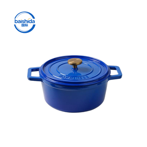 Casserole <span class=keywords><strong>en</strong></span> <span class=keywords><strong>fonte</strong></span> émaillée professionnelle avec logo personnalisé, robuste, compatible lave-vaisselle, pour hôtel et restaurant - Product Image 6