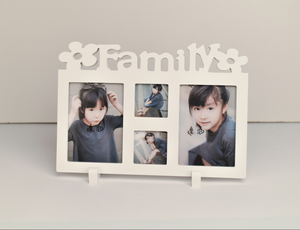 Cadre photo à <span class=keywords><strong>empreinte</strong></span> de main de bébé fait à la main cadre photo à <span class=keywords><strong>empreinte</strong></span> digitale double face cadre photo souvenir de bébé cadeaux pour les enfants - Product Image 3