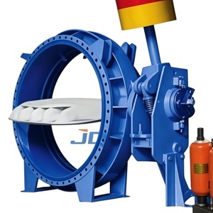 <span class=keywords><strong>Vanne</strong></span> papillon hydraulique à fermeture lente en fonte ductile à <span class=keywords><strong>double</strong></span> bride PN16 grande taille pour station de pompage <span class=keywords><strong>d</strong></span>'eau - Product Image 2