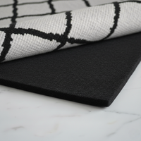 Rutschfeste Gepolsterte Teppichunterlage 8x10 Fuß 1/4 Zoll Dick - Selbstklebende Teppichauflage für Hartholzböden