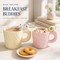 Mug en céramique motif chat de dessin animé mignon, tasse à lait visage de chat, esthétique, pour couple, maison, bureau, usage quotidien