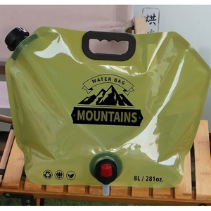 Nouvelle poche à eau portable de 8 L pour <span class=keywords><strong>camping</strong></span> et pique-nique en extérieur, grande capacité, avec robinet, pliable pour voyage en voiture - Product Image 1