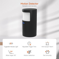 Desain baru sistem Alarm sensor hitam WIFI Panel Alarm maks sistem Alarm layar sentuh UI baru untuk keamanan rumah