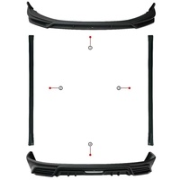 Kit carrosserie sport complet JiKrypton 001 Modèle JM modifié, comprenant lèvre avant, lèvre arrière et jupes latérales, compatible avec ZEEKR Hatchback