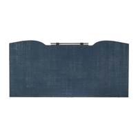 Commode verticale à trois tiroirs à fermeture douce, mobilier de chambre de qualité supérieure, poignées en acrylique bleues, commodes pour jeunes adultes