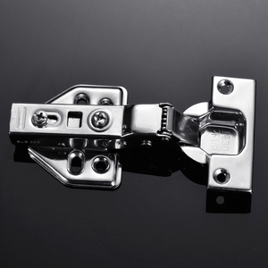 Bisagras de acero inoxidable 304 con amortiguación hidráulica para puertas de armarios y muebles, bisagras de avión con resorte, para curvaturas medianas y grandes - Product Image 2