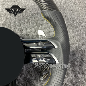 <span class=keywords><strong>Volant</strong></span> de voiture en fibre de carbone personnalisé avec palettes de changement de vitesse adapté pour Mercedes Benz W213 C238 W463 CLS C257 W205 C63 <span class=keywords><strong>AMG</strong></span> - Product Image 3