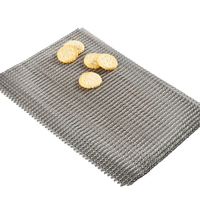 Bande transporteuse en maille métallique à armature droite de qualité alimentaire pour four à biscuits et transformation alimentaire