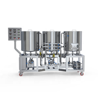 Micro-brasserie CARRY 100L, système de brassage à 3 cuves, équipement de micro-brassage/système de brasserie intelligent de haute qualité
