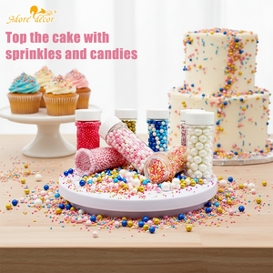 Perles de <span class=keywords><strong>sucre</strong></span> décoratives comestibles en gros, granulés de <span class=keywords><strong>sucre</strong></span> non perlés, <span class=keywords><strong>sucre</strong></span> en poudre, bonbons et décorations comestibles pour la pâtisserie et la confiserie - Product Image 3