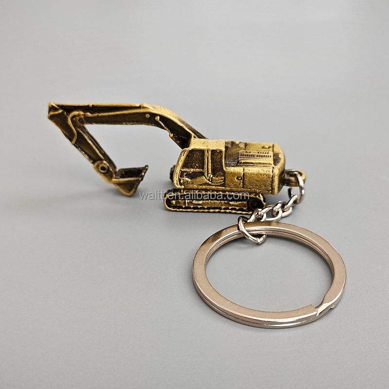 Excavator Key Chain High Quality Metal 3D Design
