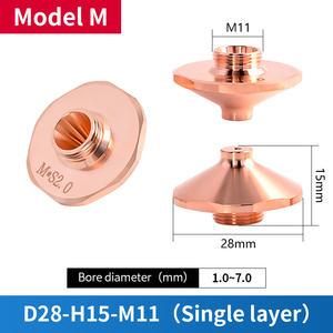 ZNK หัวฉีด D28เลเซอร์สำหรับตัดเป็นชิ้นเดียวคุณภาพสูงสำหรับเครื่องตัดเลเซอร์ - Product Image 4