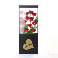 Idée Roses éternelles en forme de fleurs romantiques, ensemble cadeau de saint-valentin, avec boîte, nouvelle collection