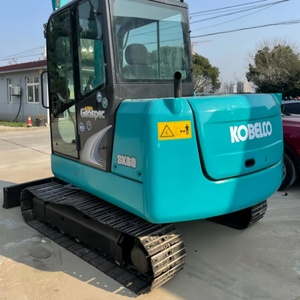 Excavatrice Kobelco SK60 d'occasion 6 tonnes, forte puissance, en stock, vente SK135 SK350 SK75 SK55 SK50, mini-excavatrice sur chenilles Kobelco SK55 d'occasion - Product Image 1