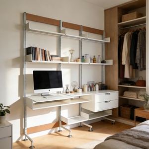 <strong>Wall</strong> <strong>Shelving</strong> <strong>Unit</strong> 606 Modular Storage Rack Standing Type <strong>Shelving</strong> System for Living Room Study Desk - Product Image 1