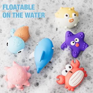 Jouet éducatif créatif anti-stress en vinyle, à succès, pour faire des bulles, animaux marins à pincer, amusant, pour les 5 à 7 ans - Product Image 4