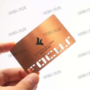 Cartes de visite vierges en aluminium de qualité supérieure, fabriquées en Chine, couleur or rose - Product Image 5